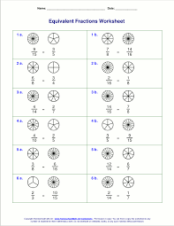 Free Equivalent Fractions Worksheets With Visual Models