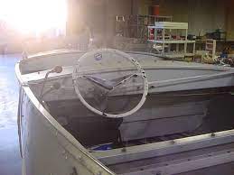 Steering Wheel Is On The Left Side In The Middle Not In Front Like All The Others I Ve Seen Aluminum Boat Aluminum Cans Aluminum