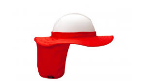Hi Vis Orange Hard Hat Brim With Neck Shade Pyramex Safety