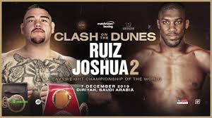 Andy ruiz hizo historia en 2019 al coronarse campeón del mundo de los pesos pesados. Saudi Arabia To Host Anthony Joshua S Heavyweight World Title Rematch With Andy Ruiz The National