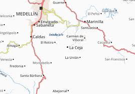 Lists de los codigos postales en municipio de . Michelin La Ceja Map Viamichelin