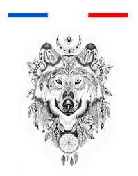 Coloriage mandala loup difficile complexe adulte jecoloriecom. Tatouage Loup Mandala Femme Homme Temporaire Eur 4 84 Picclick Fr