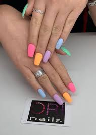 Amazing Multi Color Summer Matte Nails Summernails Summernailart Summernaildesigns Summernailcolors Coffinnails M Sunflower Nails Nails Only Yellow Nails