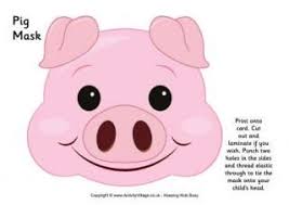 Pig Mask And Other Pig Printables Pig Mask Animal Masks Mask For Kids