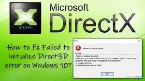 Based on the issue description, it appears that you're unable to perform system restore on the computer. How To Fix Failed To Initialize Direct3d Error On Windows 10