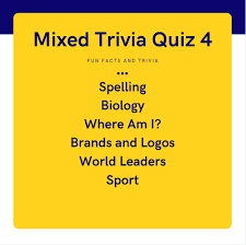 From microscopic organisms to large mammoths, the dwelling world is residence to a number of animals and crops. Mixed Trivia Quiz 4 Quiz Phoenix