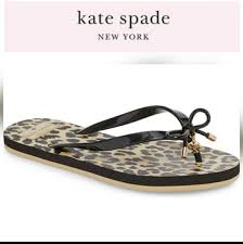 Kate Spade Shoes Kate Spade Nova Leopard Flip Flops Size 6 Poshmark