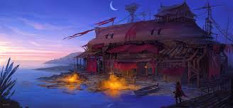 Artstation Pirate Cove Concept Muyoung Kim Environment Concept Art Concept Art Environmental Art