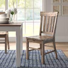 Rubber wood or beech 2) dimensions: Birch Lane Findley Solid Wood Slat Back Side Chair In Weathered Barley Reviews Wayfair