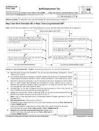 It is divided into sections where you can report your income and deductions to determine the amount of tax you. Irs 1040 Schedule Se 2010 Fill Out Tax Template Online Us Legal Forms