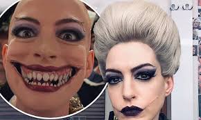 Fighting the undead is hard when you're a mouse and an old lady. Anne Hathaway Shares Her Resting Witch Face In Selfie From The Set Of Roald Dahl S The Witches Daily Mail Online