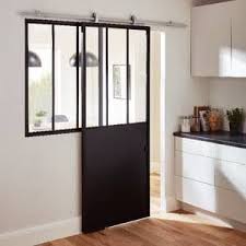 Porte Coulissante D Atelier Industrial Porte Larg 83 Cm Porte Verriere Amenagement Maison Maison