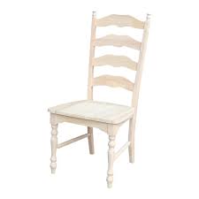 Furniture in the raw has the guaranteed lowest prices on all wood unfinished furniture and finished furniture. Dining Chair Solid Wood Ladder Back Crafted Parawood Unfinished 17 6hxw20 1 In 727506541942 Ebay