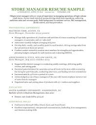 Maybe you would like to learn more about one of these? Store Manager Resume Sample For Download Resume Genius