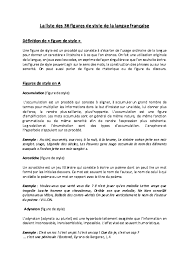Vous lisez un « article de qualité ». Doc La Liste Des 36 Figures De Style De La Langue Francaise Definition De Figure De Style Henry Leheup Academia Edu