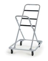 The racks keep the chairs organized when not in use, which helps maximize efficiency when setting up and taking down the chairs. Chair Move Store Cart Wenger Corporation