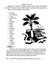 Luckily, all hope is not lost. Desert Island Survival Game Communicative Speaking Activity Esl Worksheet By Ying K