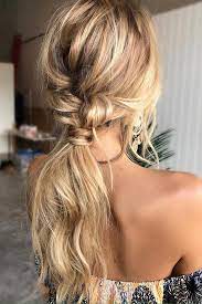 Wedding Hairstyles For Long Hair Low Straight Messy Ponytail On Blonde Hair Emmachenartistry Longhair Long Thin Hair Messy Wedding Hair Cool Hairstyles