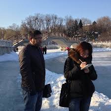 Assisting a cameraman or dop means that you get to learn a huge amount on the job. A Reporter And Cameraman At A Photo Op For Hockey In China Liaoyang White Tower Park Liaoyang County Tripadvisor