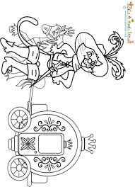 la chat botte devant le carrosse coloriage toggolino