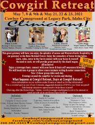 My heart breaks for my people…i encourage those who can to please give as well. thank you so much. Cowgirl Retreat Cowboy Campground Idaho City Id Nw Horse Source