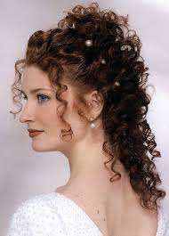 Cute wedding hairstyles for all. Curly Wedding Bridal Hairstyles My Bride Hairs