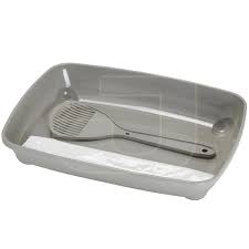 Moderna Yavru Kedi Tuvalet Baslangic Seti Gri 37 Cm