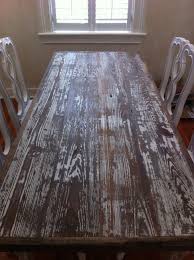 Distressed White Washed Table Made Of Reclaimed Wood Dark Wood Furniture Decor Home Living Room Dark Wood Floors