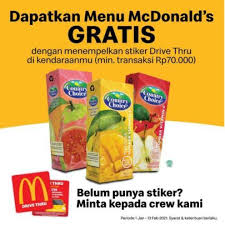 Cara mendapat stiker drive thru mcd. Gratis Country Choice Di Mcdonalds Januari 2021 Yuki Simpang Raya