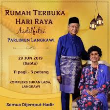 Ketua menteri pulau pinang, chow kon yeow berkata bantuan khas ini diberi kerana kerajaan negeri prihatin dengan tekanan kos sara hidup farizan berpesan kepada semua penjawat awam di pulau pinang agar sentiasa mengutamakan integriti dan menjaga imej baik institusi dalam menjalan tugas. Dr Mahathir Mohamad On Twitter Orang Ramai Dan Para Pelancong Dijemput Hadir Ke Rumah Terbuka Hari Raya Aidilfitri Parlimen Langkawi Pada Sabtu Bermula Jam 11 Pagi Hingga 3 Petang 29 Jun 2019