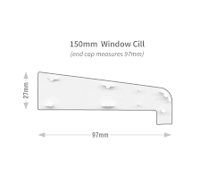 Here's a link to the router bit. End Caps For 150mm Stub Upvc Plastic Window Sill Pair White Truly Pvc