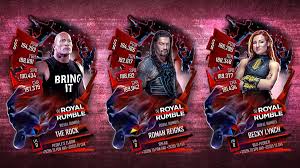It was also the first royal rumble since the death of pat. Royal Rumble Tier Cards Come To Wwe Supercard Wwe