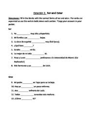 Ser Vs Estar Review Stations Learning Spanish Vocabulary Verb Ser Station Activities