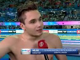 Hungarian ace kristóf milak scorched a 1:52.50 in the evening heats of the 200m butterfly on the first day of action at the 123rd national . Vizes Vb Ezt Megis Hogy Csinaltam Milak Kristof Nso