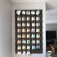 Maybe you would like to learn more about one of these? Coffee Mug Holder With Display Shelf Wall Mounted Coffee Mug Etsy In 2021 Coffee Mug Display Coffee Mug Holder Mug Display