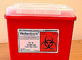 Needles shall be disposed of in labeled sharps containers only 4. How To Dispose Of Sharps