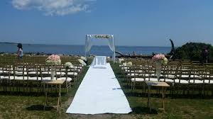 gorgeous outdoor seaside ceremony ocean wedding in rye new