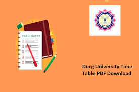 Bursluluk sınavı ne zaman yapılacak? Durg University Time Table 2022 Ba B Sc B Com Part 1 2 3 Exam Dates