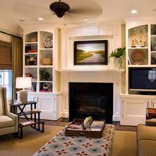 You can have your fireplace in the corner of your room, or in the center of your room. 75 Beautiful All Fireplaces Living Room With A Media Wall Pictures Ideas August 2021 Houzz