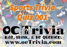 Pixie dust, magic mirrors, and genies are all considered forms of cheating and will disqualify your score on this test! Sports Trivia Quiz 001 Number Ones Octrivia Com