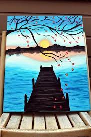 A primed canvas provides an ideal surface for acrylic, which can be applied with a brush or palette knife. 30 More Canvas Painting Ideas Canvas Painting Painting Projects Easy Canvas Painting