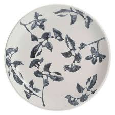 Black And White Floral Dinner Plates Bee Willow Home Milbrook Appetizer Plate In Blue Floral Bed Bath Beyond In 2020 Plates Appetizer Plates Modern Dinnerware