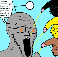 Post 4244700: consoomer mascots meme NPC NPC_Wojak Reddit Snoo soyjak Wojak