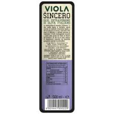Huile D Olive Extra Vierge Il Sincero Viola 500ml