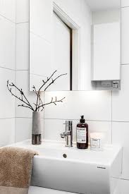 Arched bathroom vanity mirror with shelf: 67 Relaxing Scandinavian Bathroom Designs Digsdigs