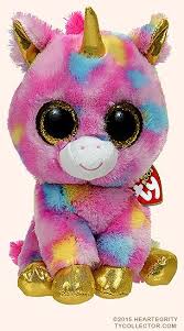 Fantasia Medium Unicorn Ty Beanie Boos Animais De Pelucia Ty Bichinho De Pelucia Almofadas Divertidas