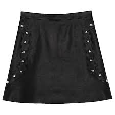 Saint Laurent Studded Leather Mini Skirt For Sale At 1stdibs Studded Leather Skirt