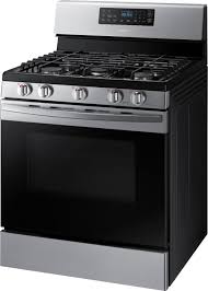 With gas range protectors, you will clean your stove in a flash. Samsung 5 8 Cu Ft Self Cleaning Freestanding Gas Range Stainless Steel Nx58r4311ss Aa Best Buy