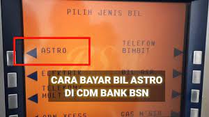 • tak perlu beratur di pejabat pos. Cara Bayar Bil Astro Di Mesin Cdm Bsn Youtube