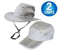 2 Polar Hydro Evaporative Cooling Hat With Uv Reflective Protection Bucket Cap Unisex Support Socks Cool Hats Rfid Blocking Wallet